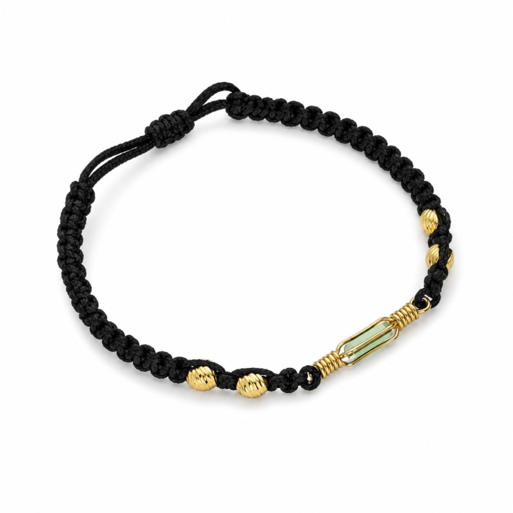 pulsera oro con esmeralda